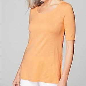 J.Jill M NEW Pima Scoop-Neck Elbow-Sleeve Tee NWT
